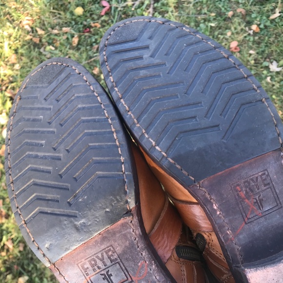 Frye Veronica Brown Short Leather Boots Size 9 - Picture 10 of 10